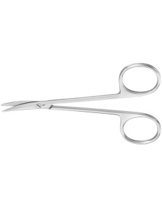 Foarfeca disectie, curba, delicata, varf bont/bont, lungime 115 mm
